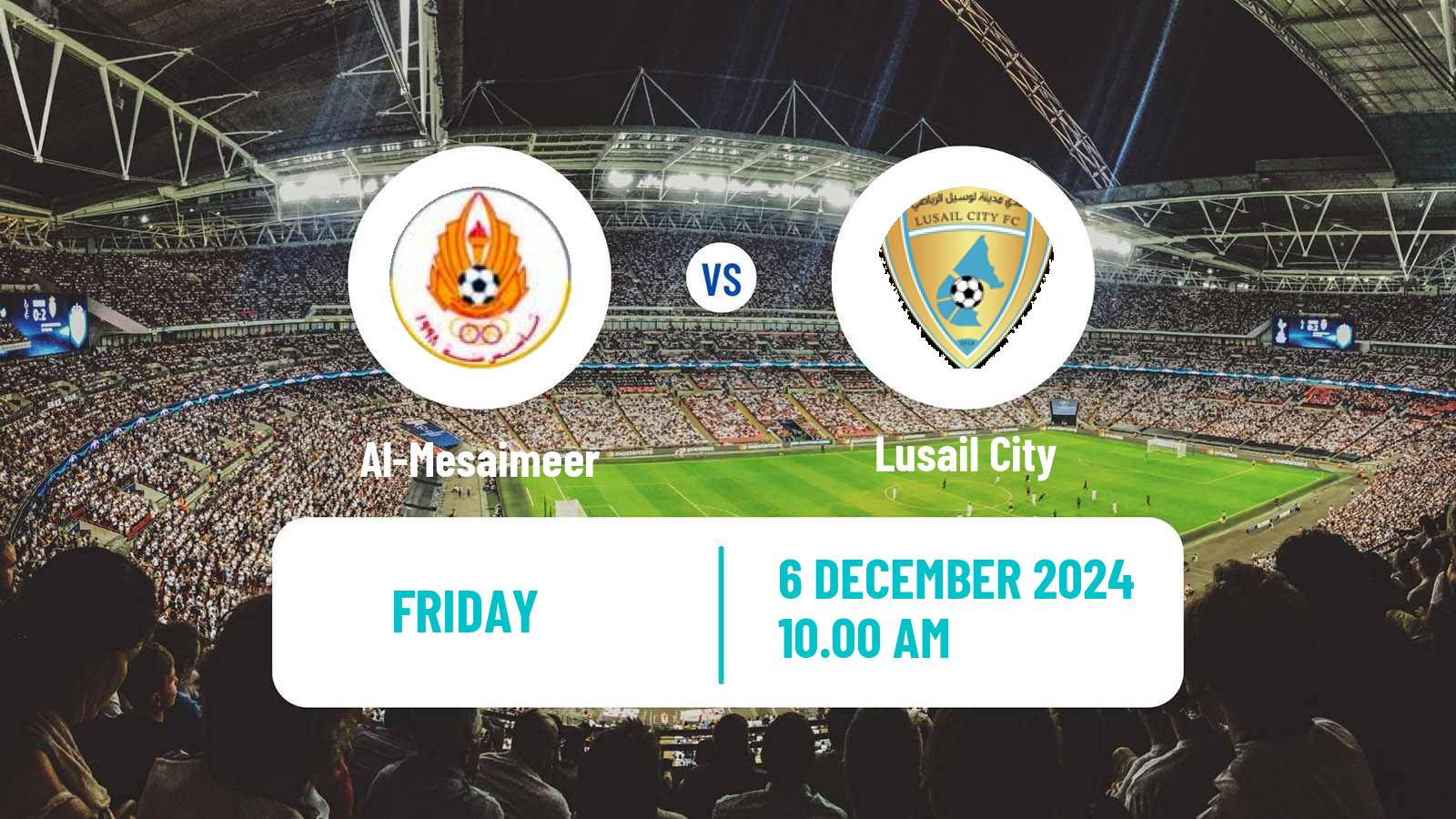 Soccer Qatar Division 2 Al-Mesaimeer - Lusail City