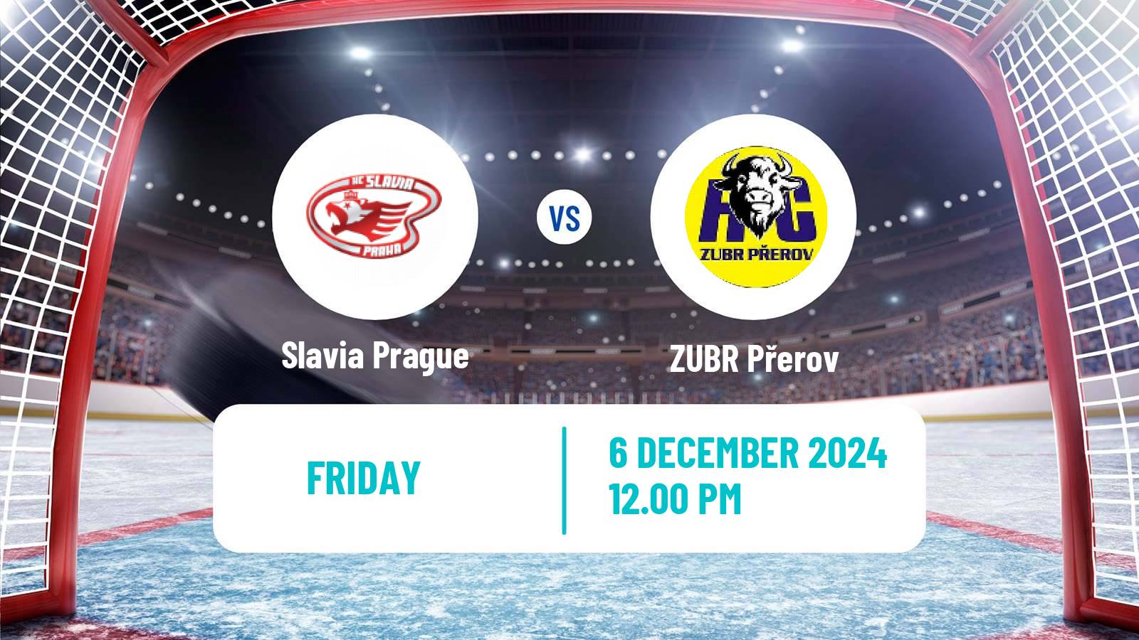 Hockey Czech Chance Liga Slavia Prague - ZUBR Přerov