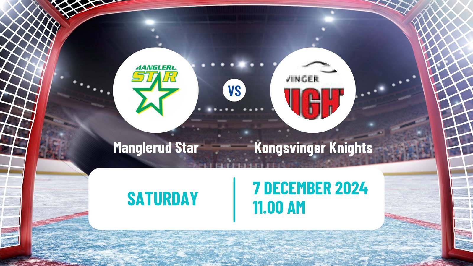 Hockey Norwegian Division 1 Hockey Manglerud Star - Kongsvinger Knights