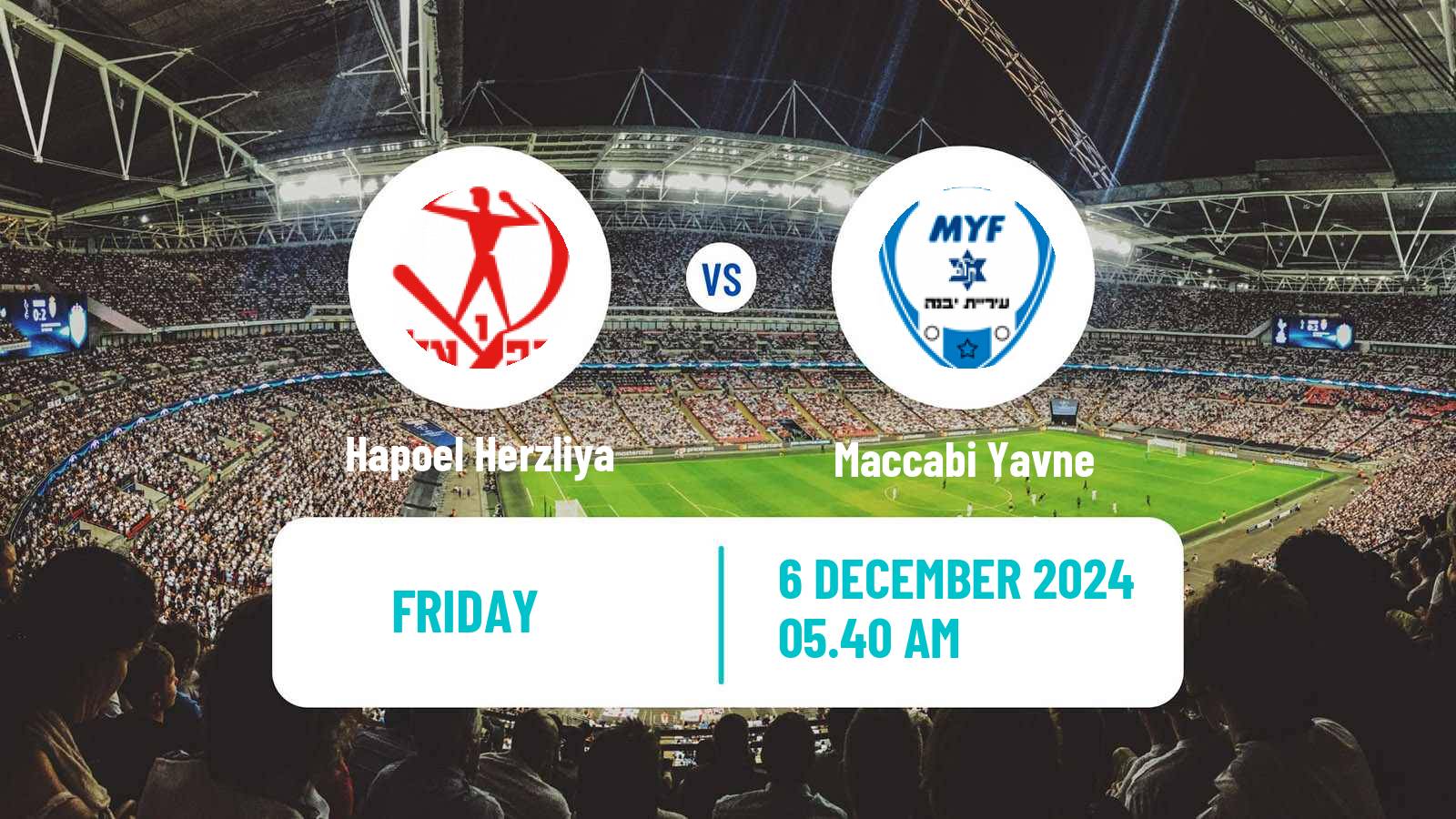 Soccer Israeli Liga Alef South Hapoel Herzliya - Maccabi Yavne