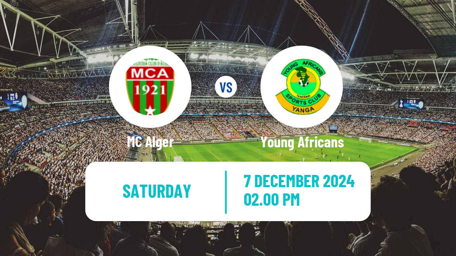 Soccer CAF Champions League MC Alger - Young Africans