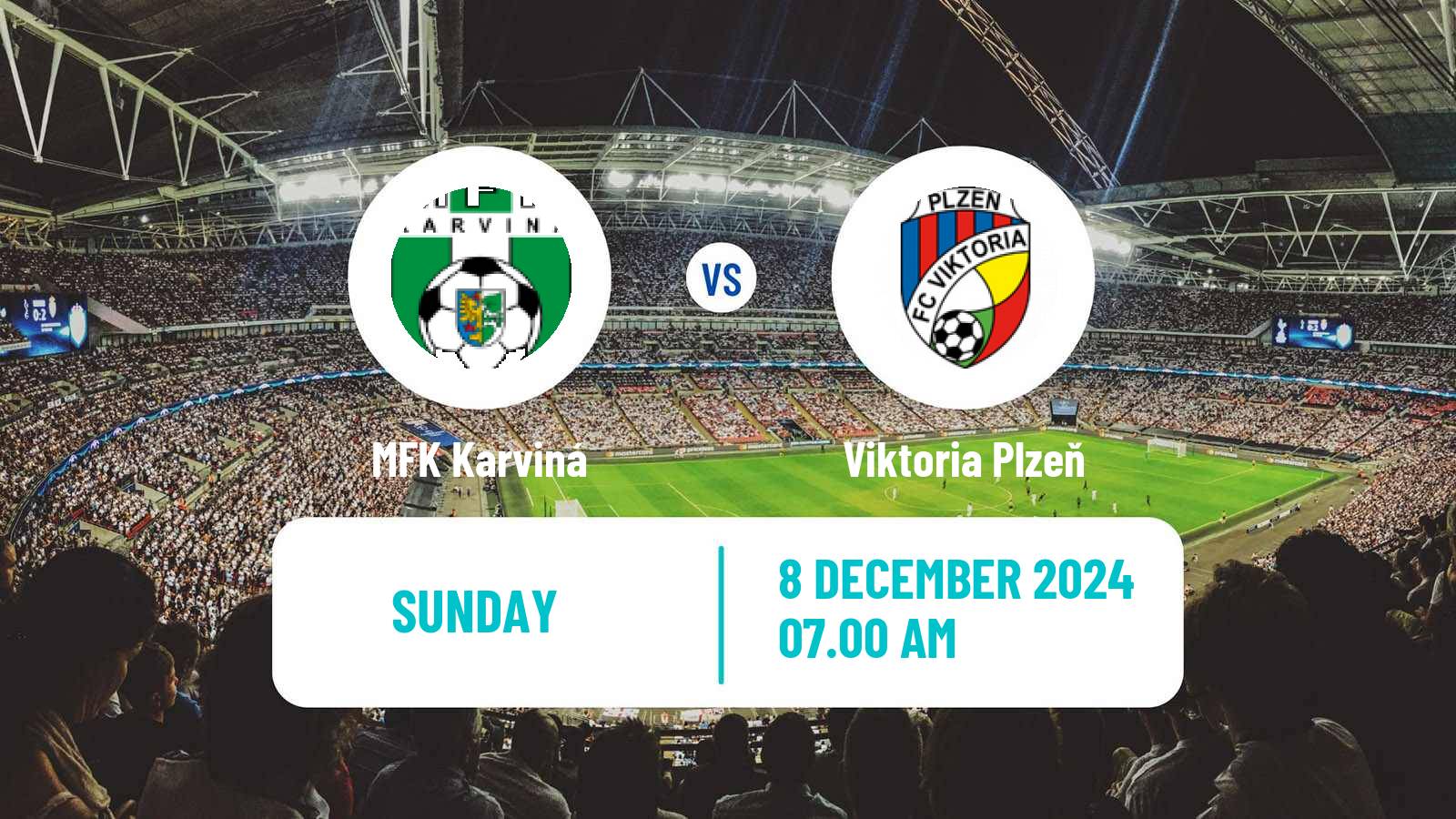 Soccer Czech 1 Liga Karviná - Viktoria Plzeň