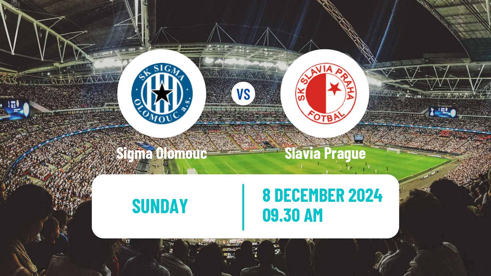 Soccer Czech 1 Liga Sigma Olomouc - Slavia Prague