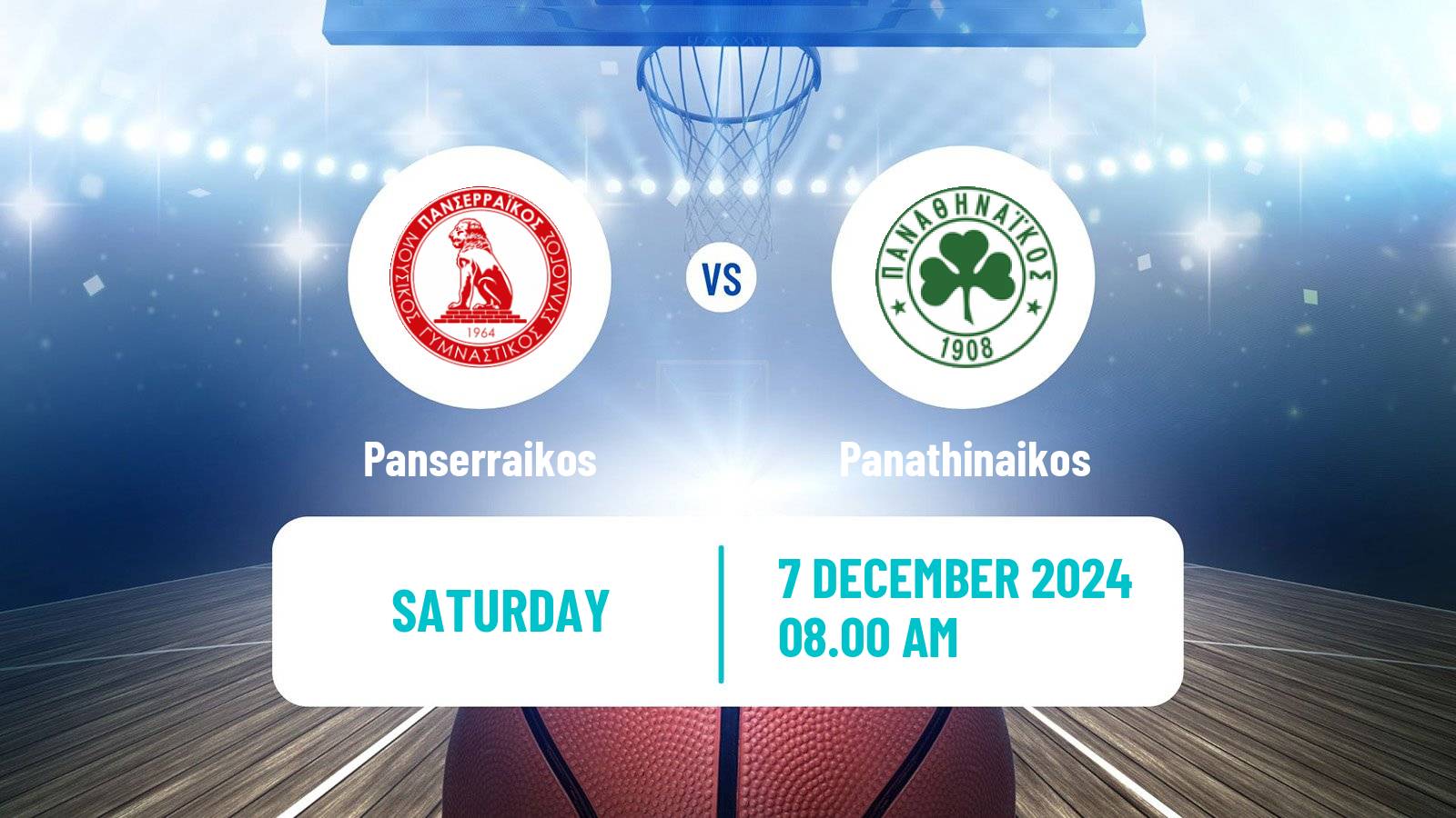 Basketball Greek Basket League A1 Women Panserraikos - Panathinaikos