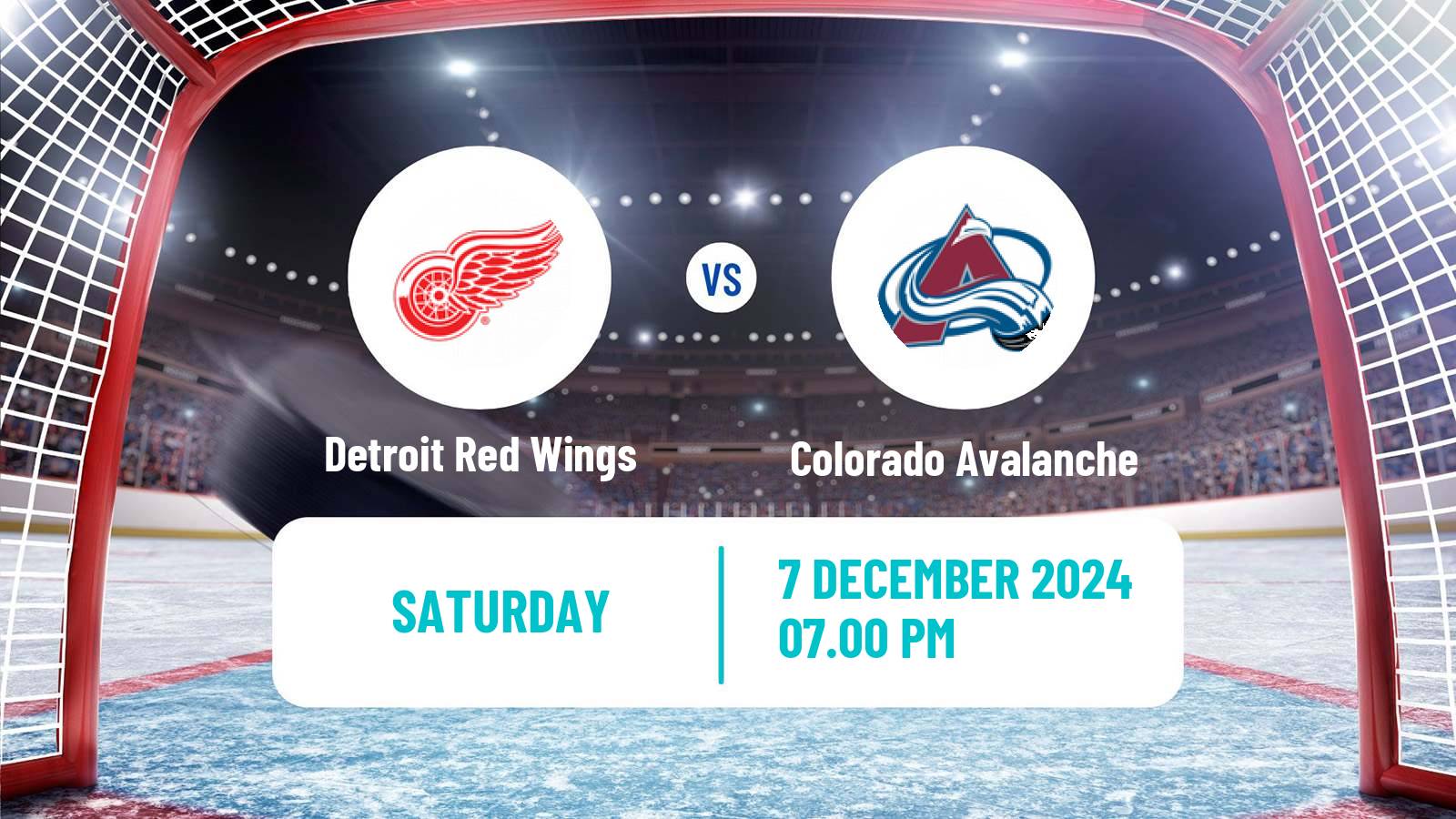 Hockey NHL Detroit Red Wings - Colorado Avalanche