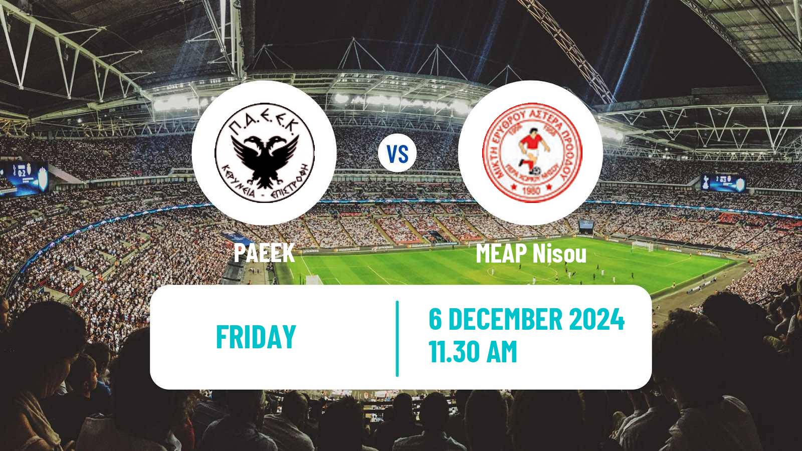 Soccer Cypriot Division 2 PAEEK - MEAP Nisou