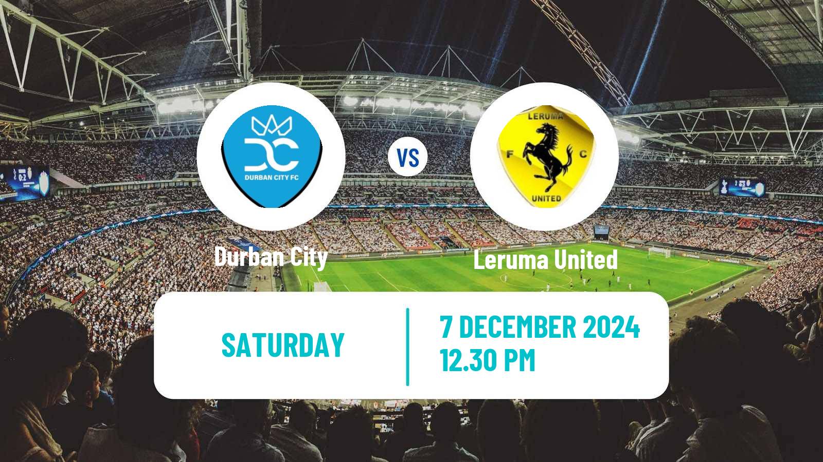 Soccer South African First Division Durban City - Leruma United