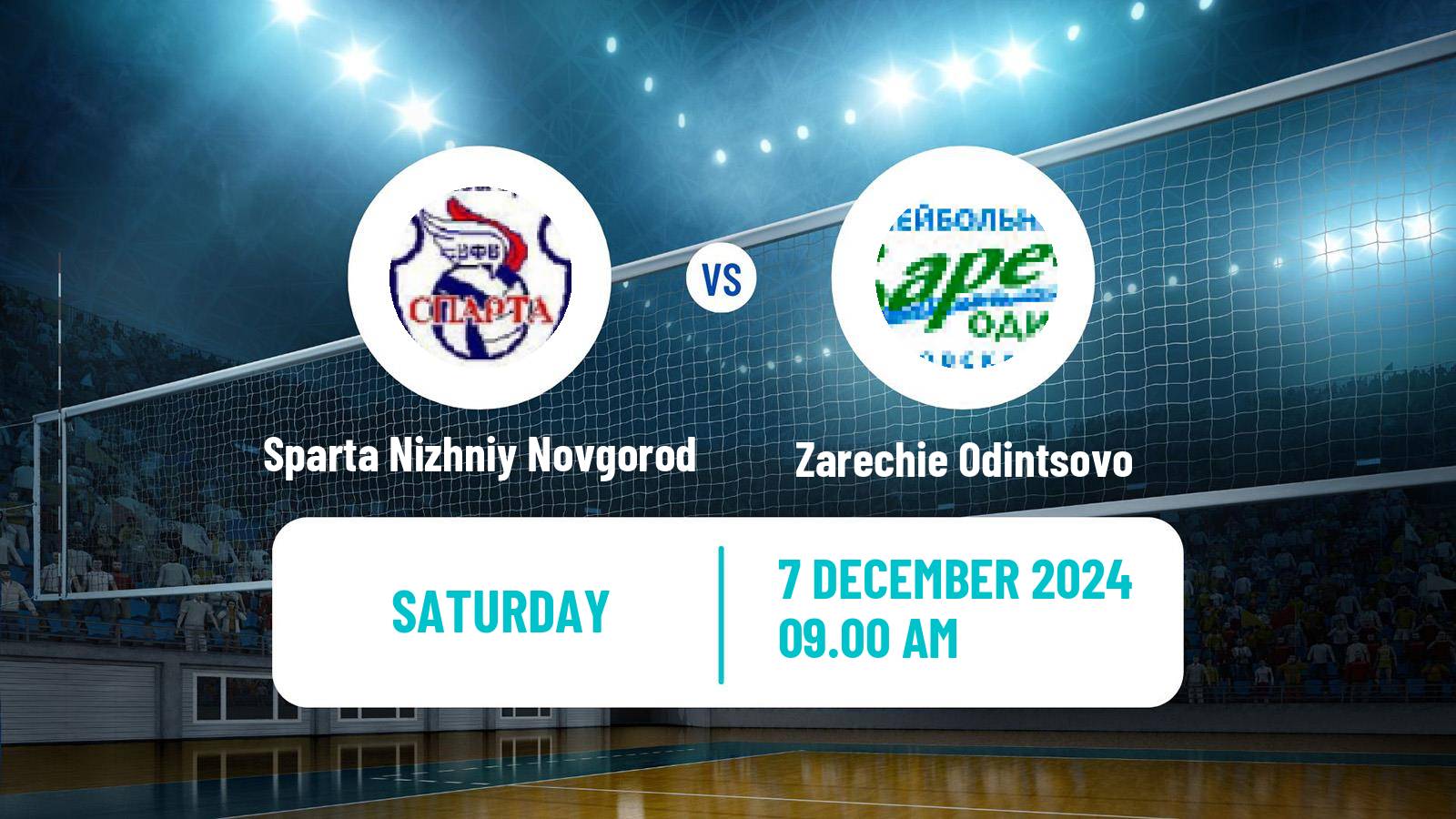 Volleyball Russian Super League Volleyball Women Sparta Nizhniy Novgorod - Zarechie Odintsovo