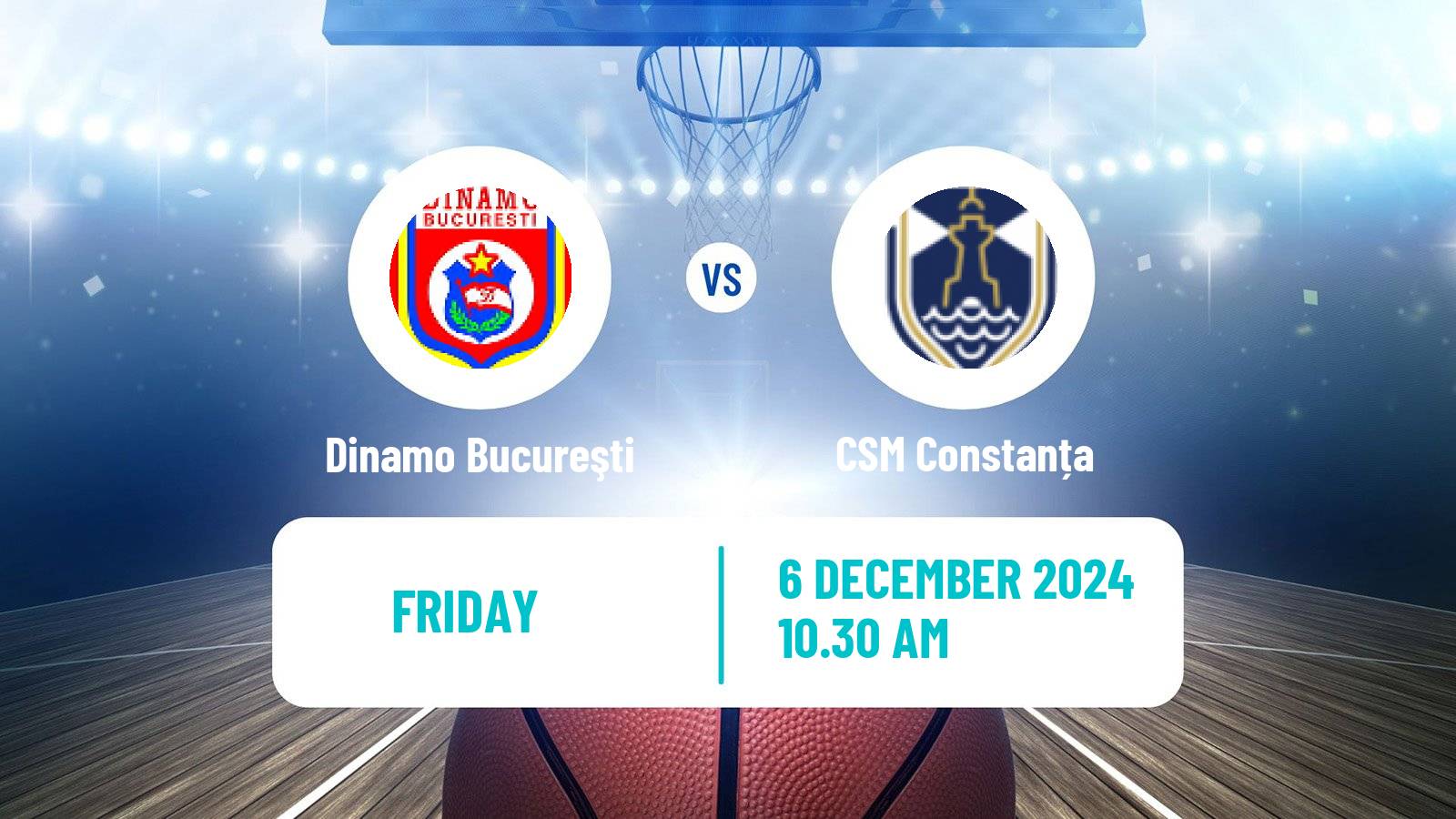 Basketball Romanian Divizia A Basketball Dinamo Bucureşti - CSM Constanța