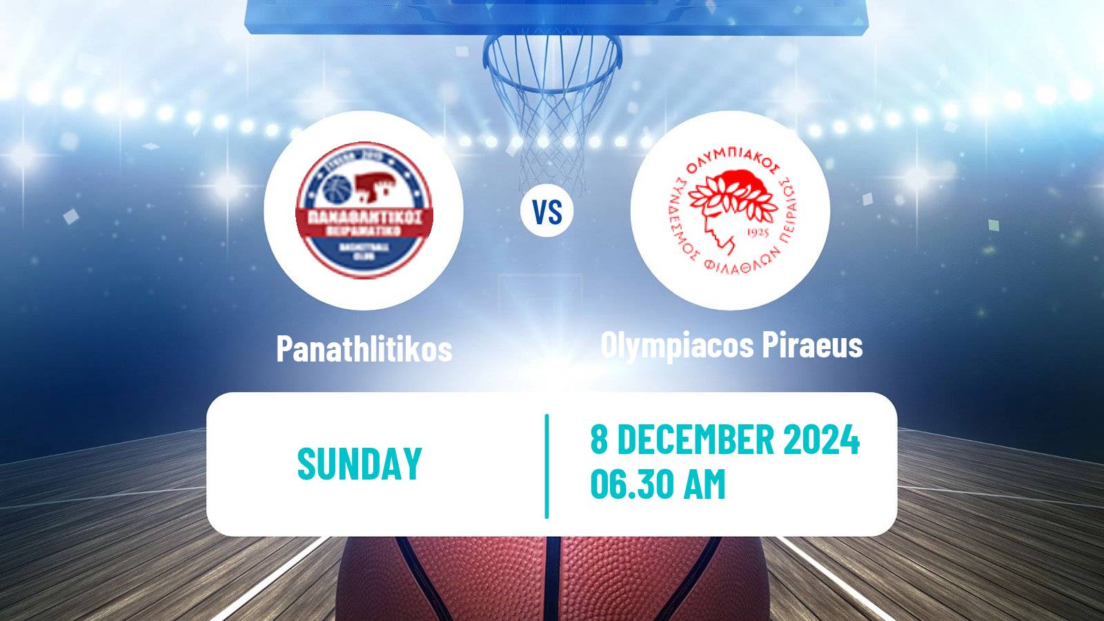 Basketball Greek Basket League A1 Women Panathlitikos - Olympiacos Piraeus