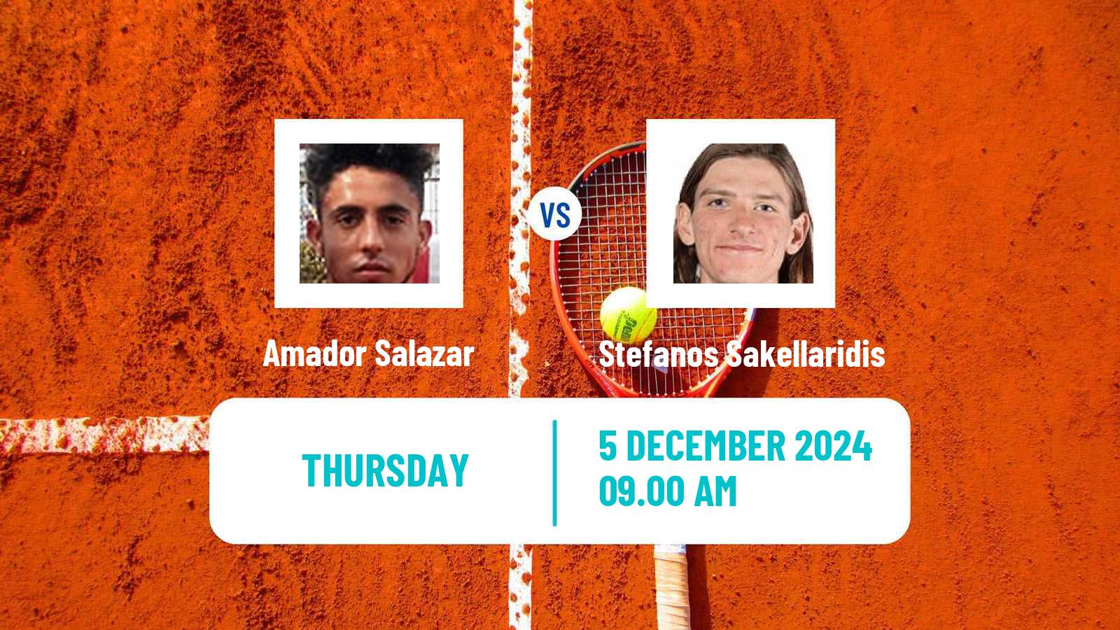 Tennis ITF M15 Santiago 3 Men Amador Salazar - Stefanos Sakellaridis