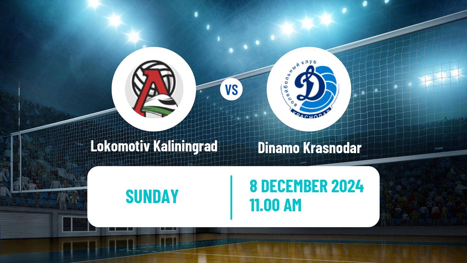 Volleyball Russian Super League Volleyball Women Lokomotiv Kaliningrad - Dinamo Krasnodar