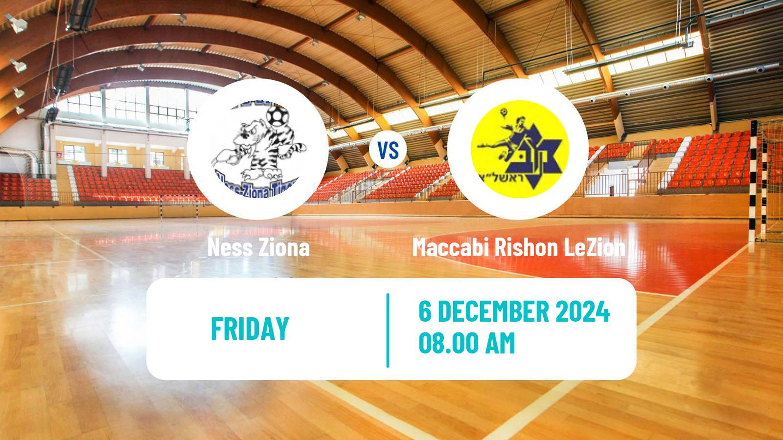 Handball Israeli Division 1 Handball Ness Ziona - Maccabi Rishon LeZion