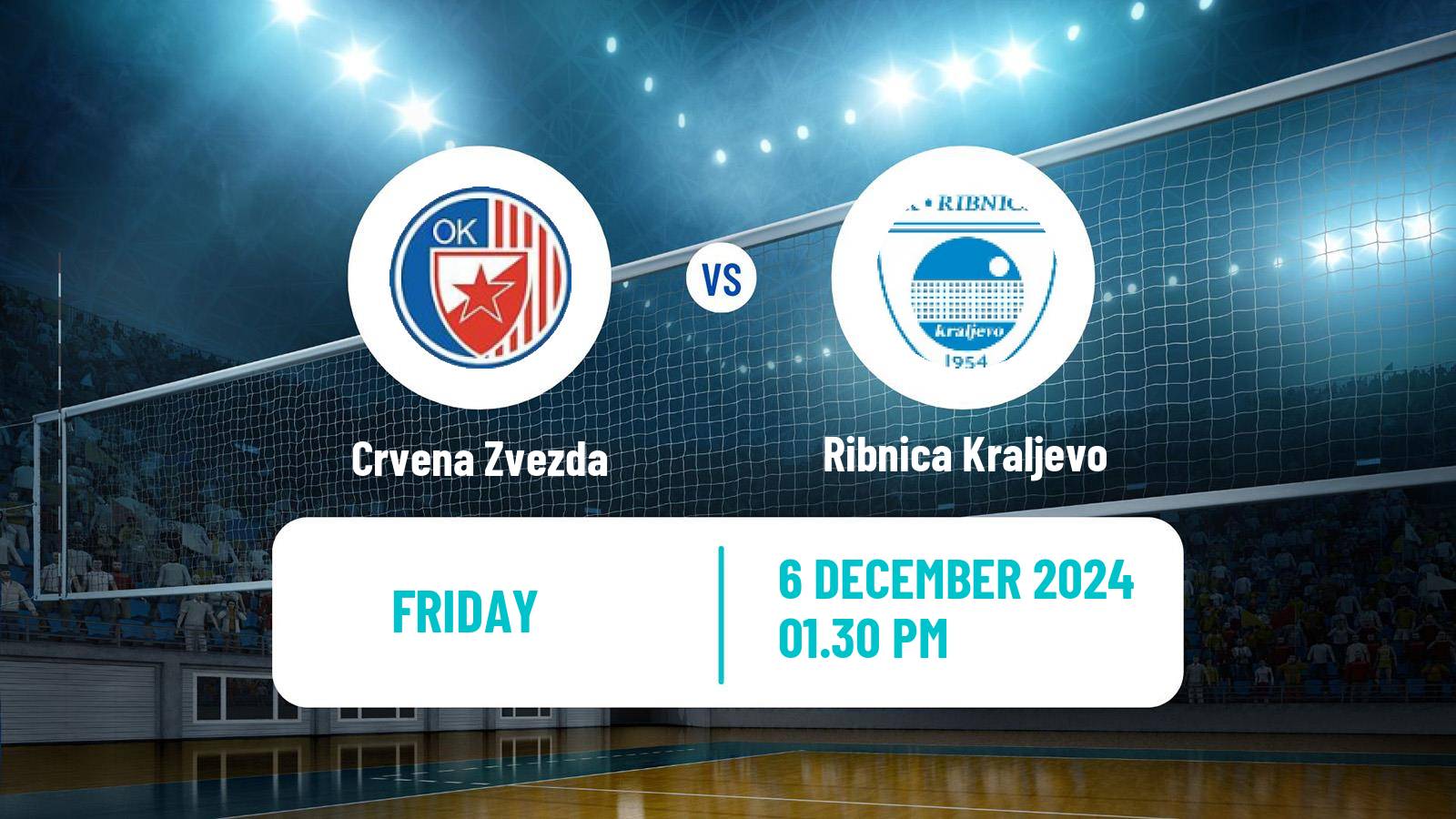 Volleyball Serbian Liga Volleyball Crvena Zvezda - Ribnica Kraljevo