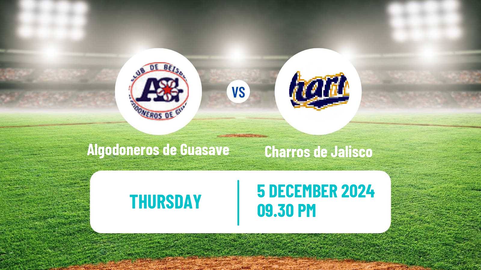 Baseball LMP Algodoneros de Guasave - Charros de Jalisco