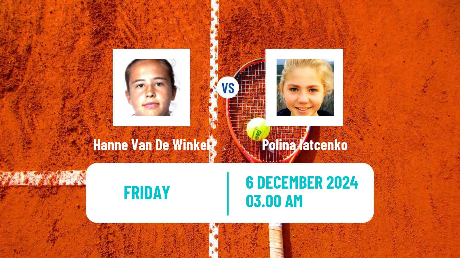 Tennis ITF W35 Sharm Elsheikh 3 Women Hanne Van De Winkel - Polina Iatcenko