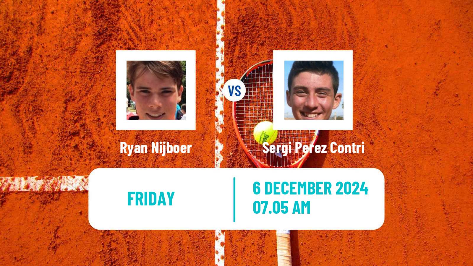 Tennis ITF M15 Madrid 4 Men Ryan Nijboer - Sergi Perez Contri