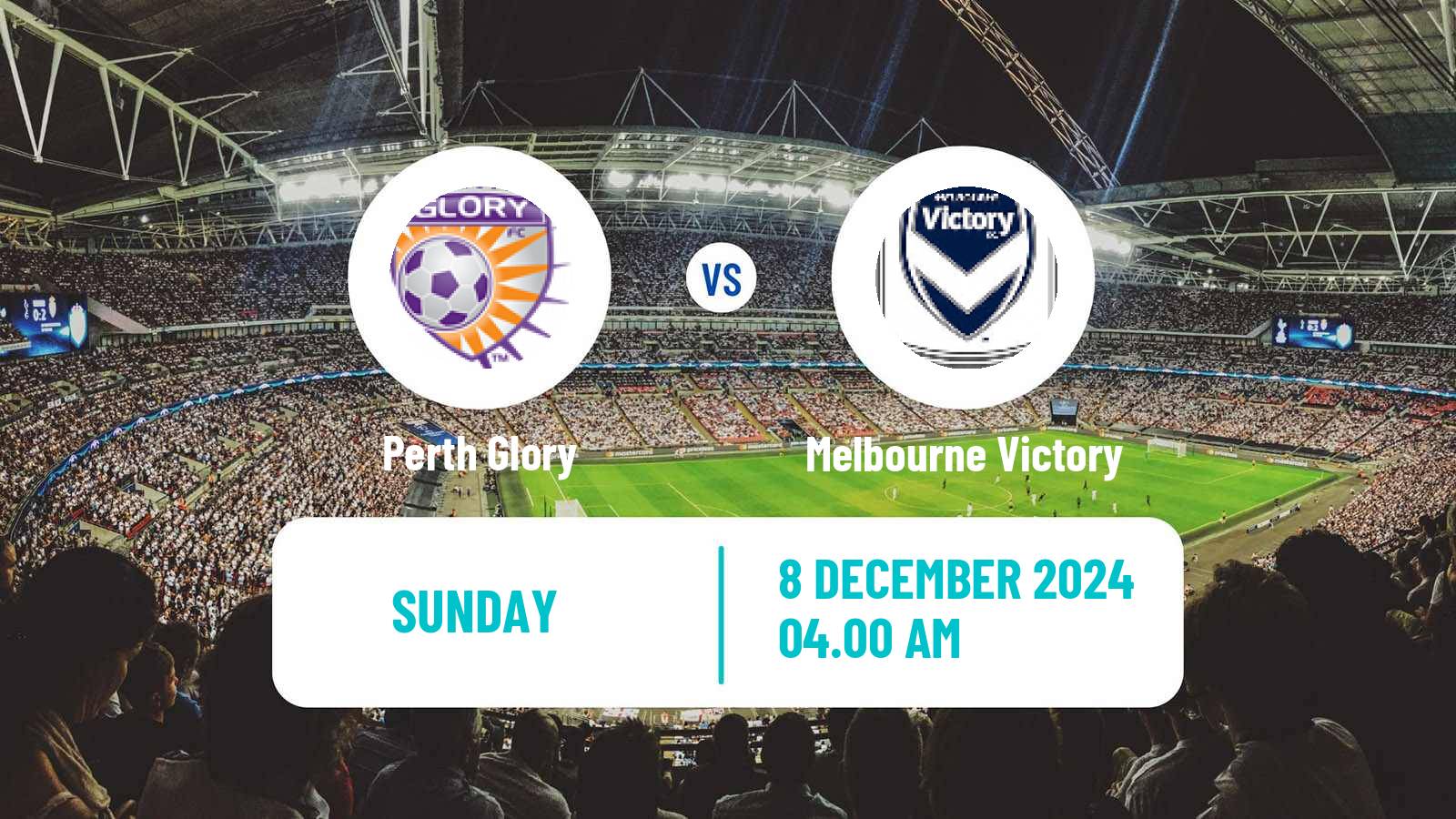 Soccer Australian A-League Women Perth Glory - Melbourne Victory