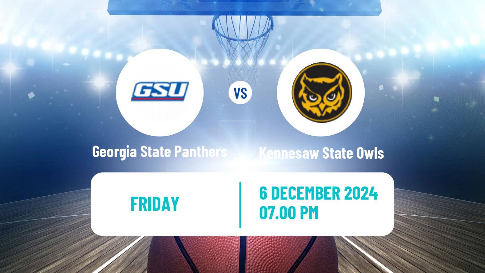 Basketball NCAA College Basketball Georgia State Panthers - Kennesaw State Owls