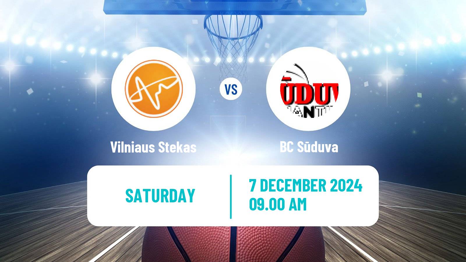 Basketball Lietuvos NKL Vilniaus Stekas - Sūduva