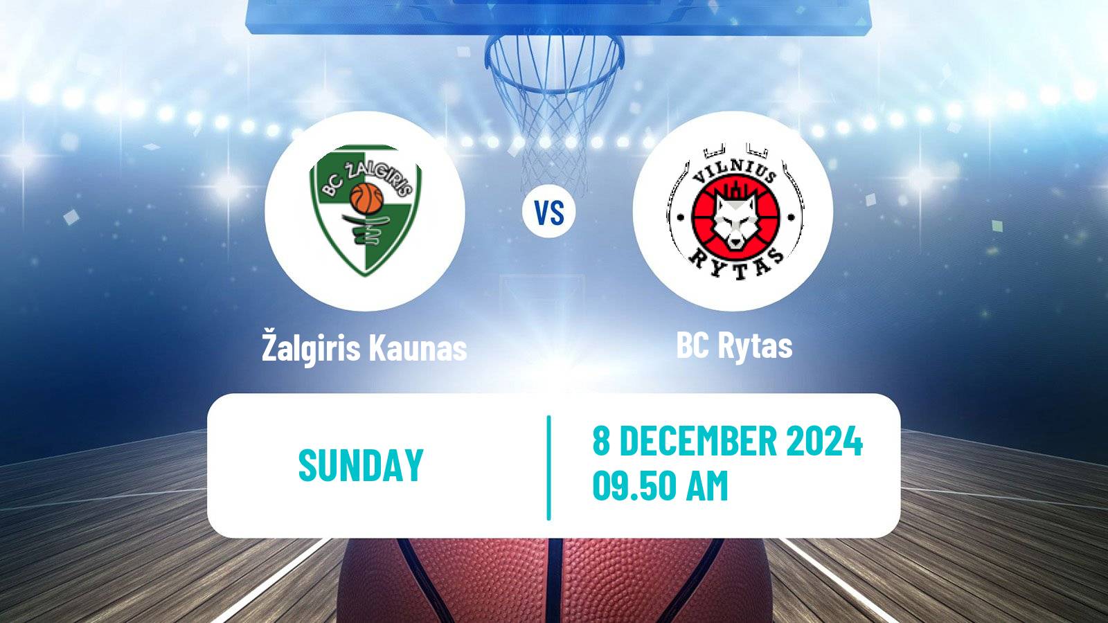 Basketball Lietuvos Krepsinio Lyga Žalgiris Kaunas - Rytas