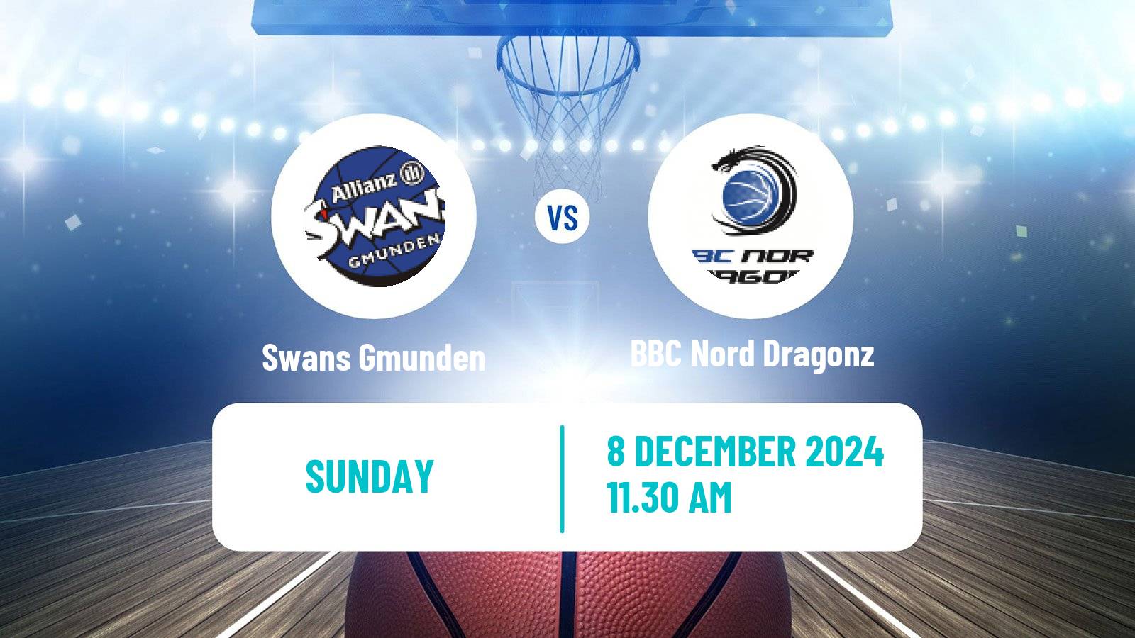 Basketball Austrian Superliga Basketball Swans Gmunden - BBC Nord Dragonz