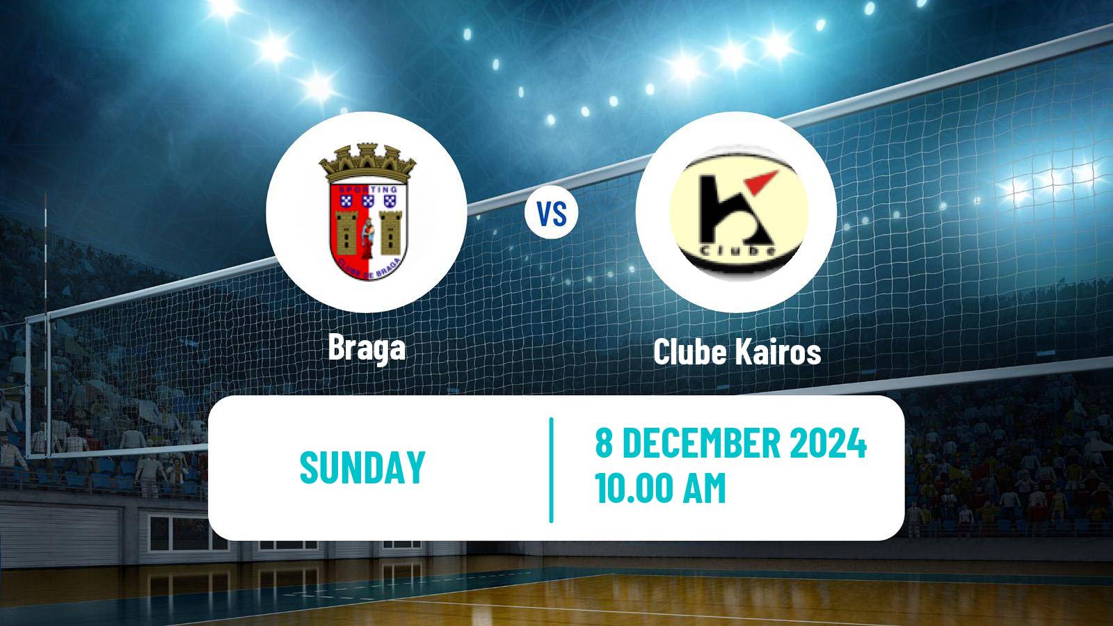 Volleyball Portuguese 1 Divisao Volleyball Women Braga - Clube Kairos