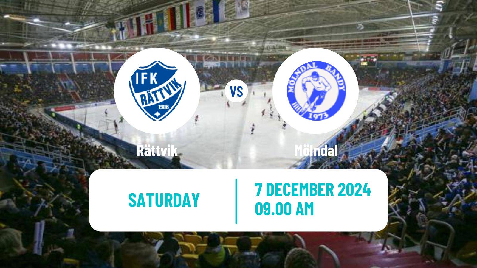 Bandy Swedish Allsvenskan Bandy Rättvik - Mölndal