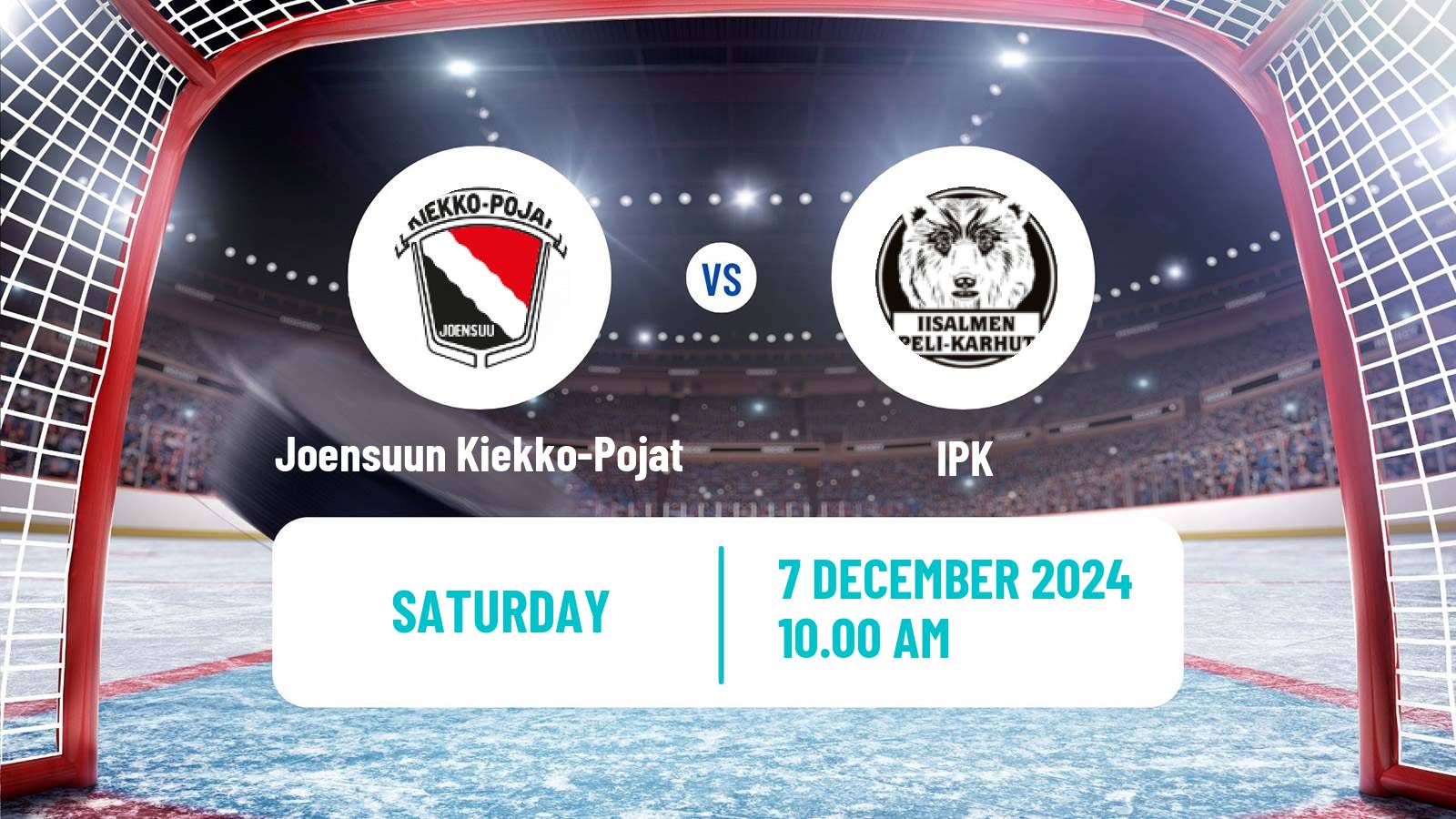 Hockey Finnish Mestis Joensuun Kiekko-Pojat - IPK