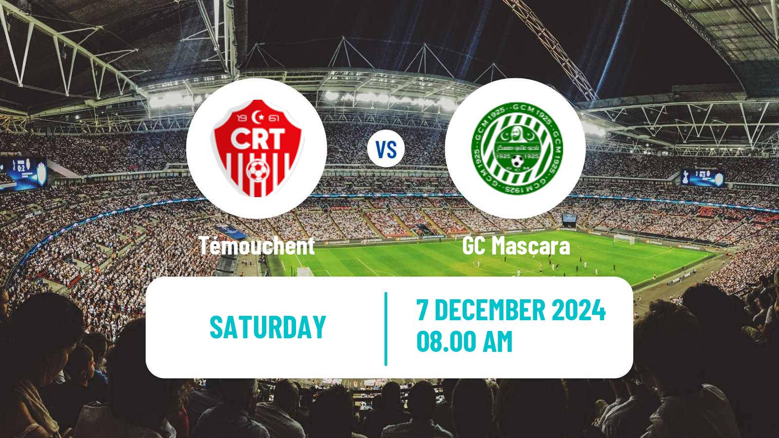 Soccer Algerian Ligue 2 Témouchent - GC Mascara