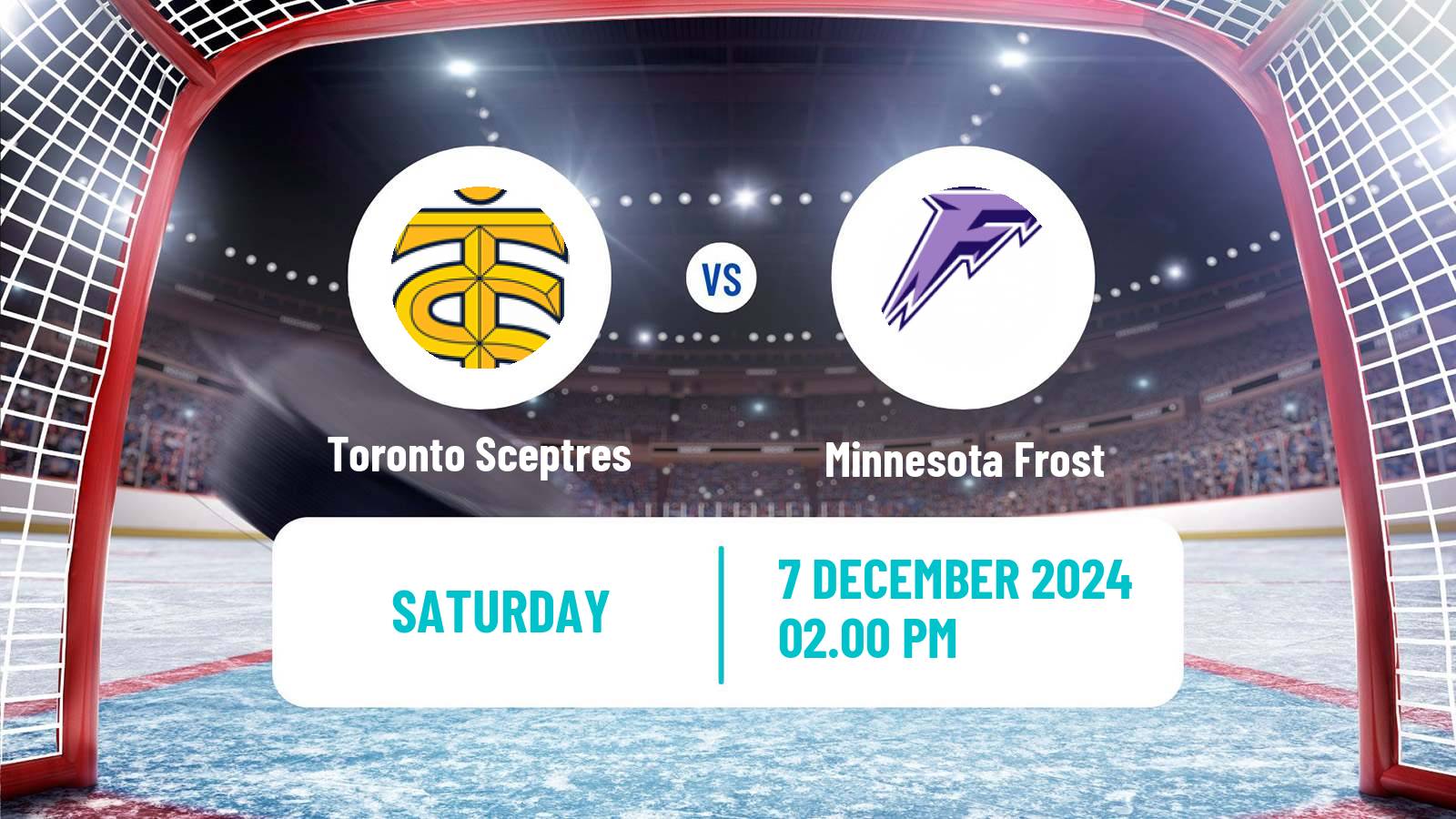 Hockey PWHL Women Toronto Sceptres - Minnesota Frost