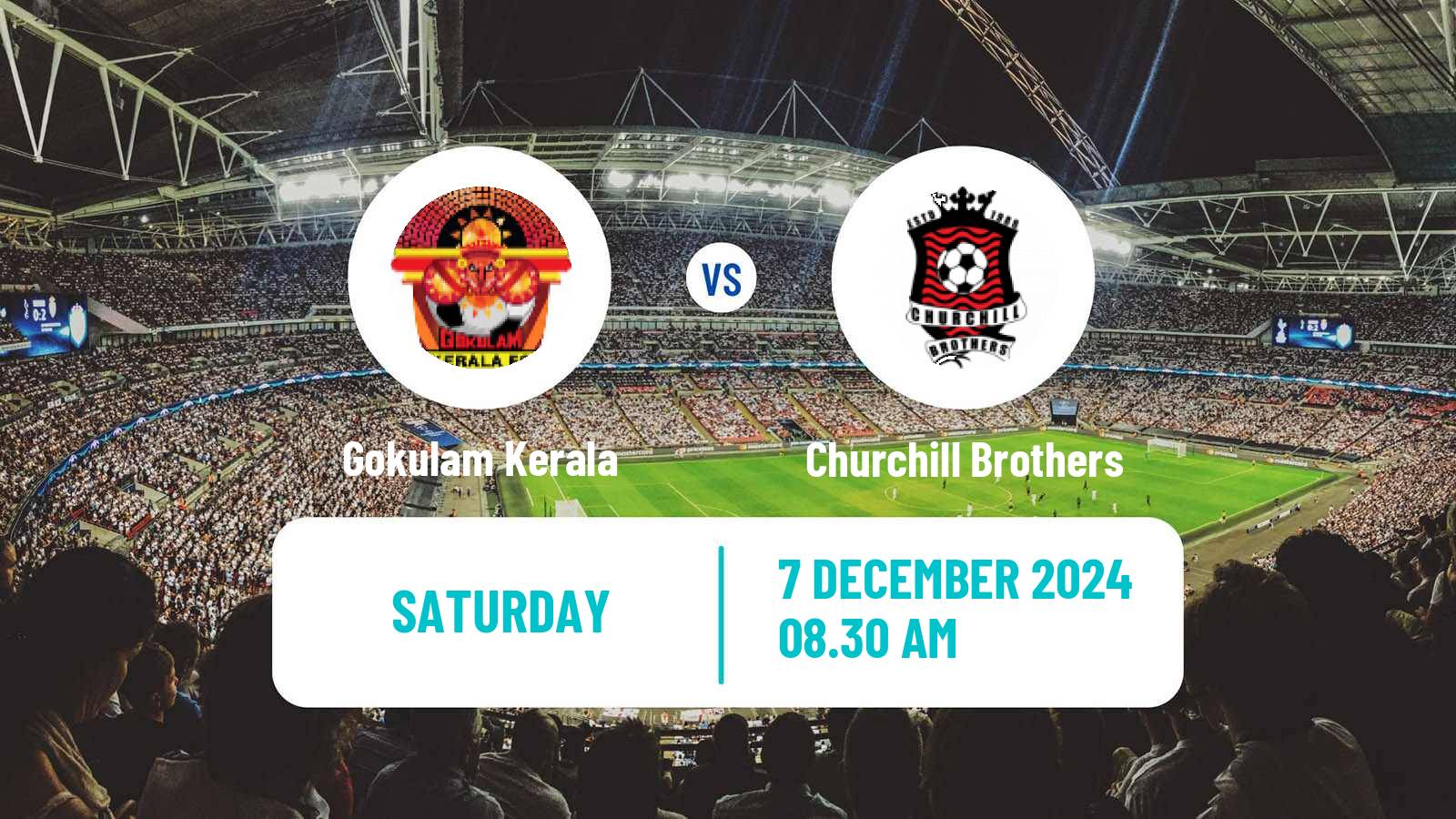 Soccer Indian I-League Gokulam Kerala - Churchill Brothers