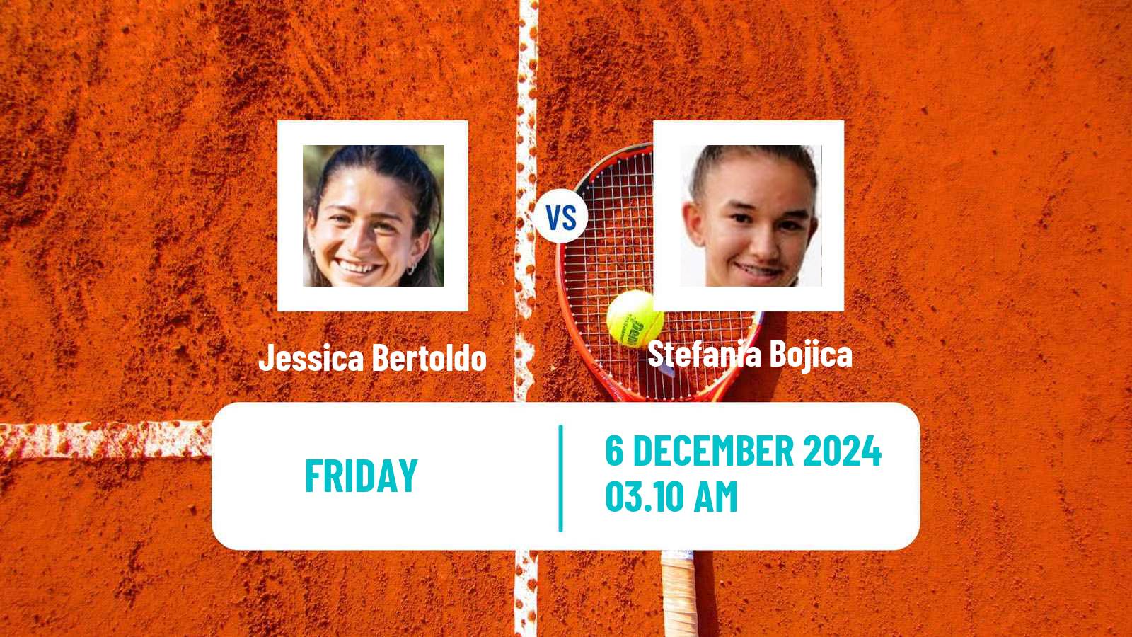 Tennis ITF W15 Antalya 19 Women Jessica Bertoldo - Stefania Bojica