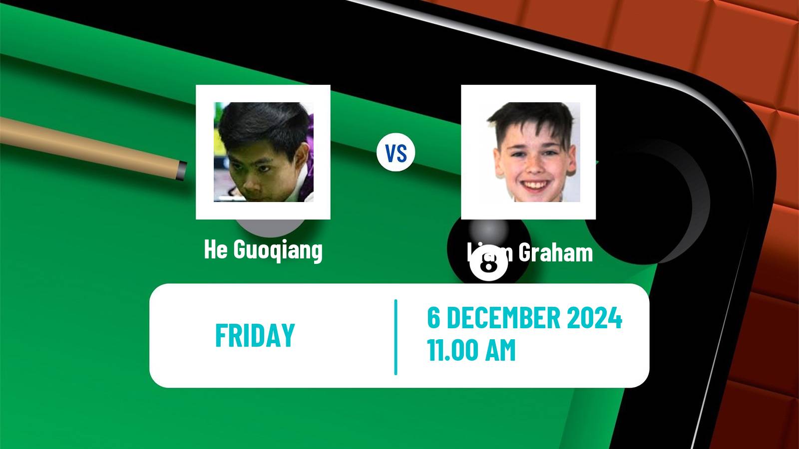 Snooker Snooker Shoot Out He Guoqiang - Liam Graham