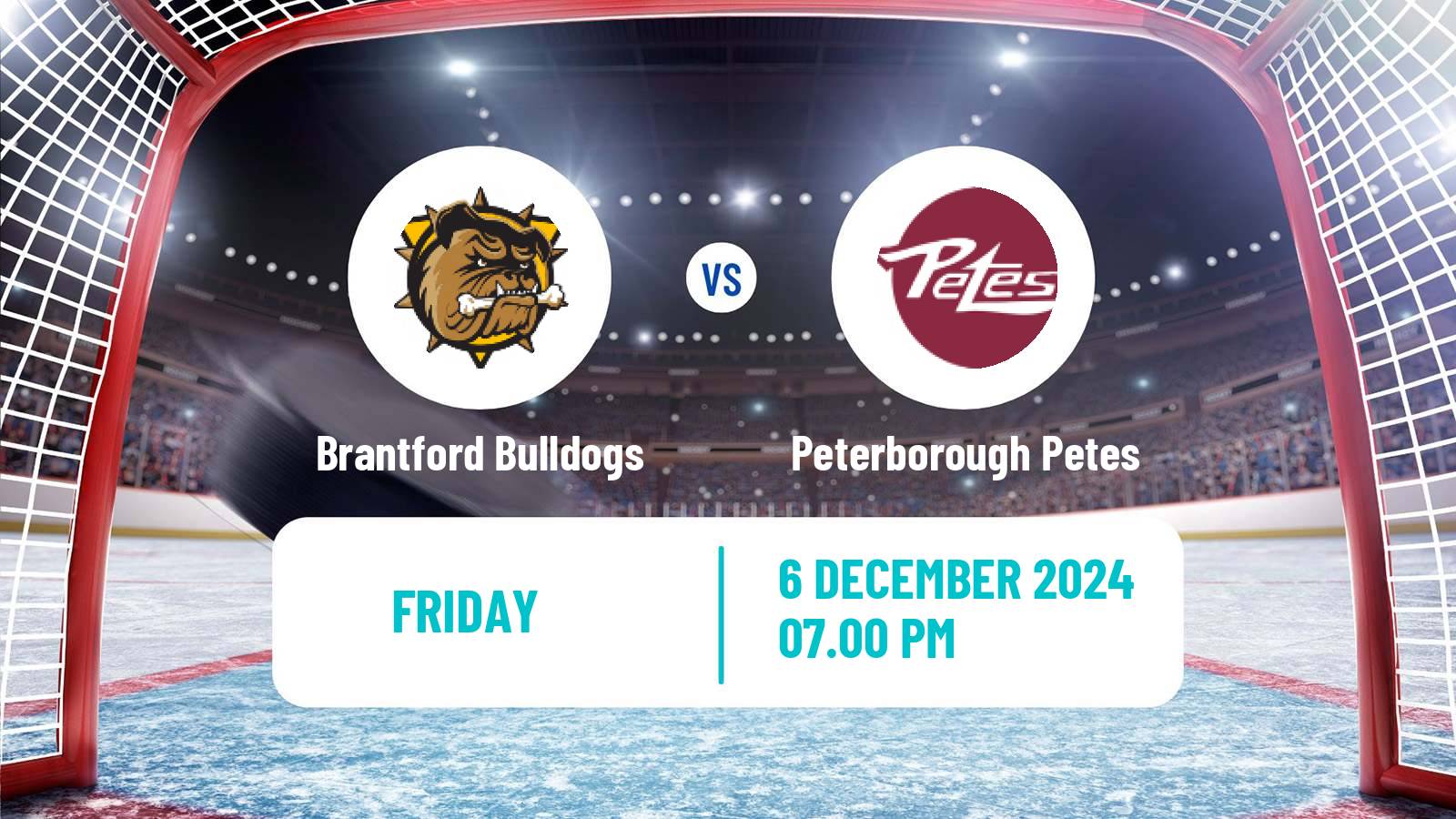 Hockey OHL Brantford Bulldogs - Peterborough Petes