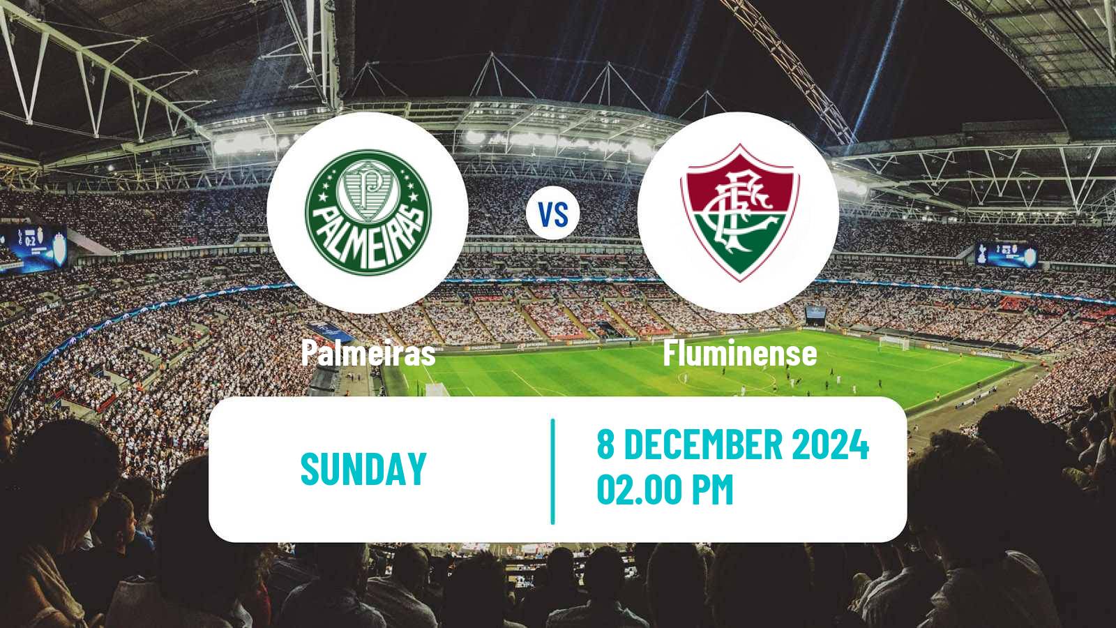 Soccer Brazilian Serie A Palmeiras - Fluminense