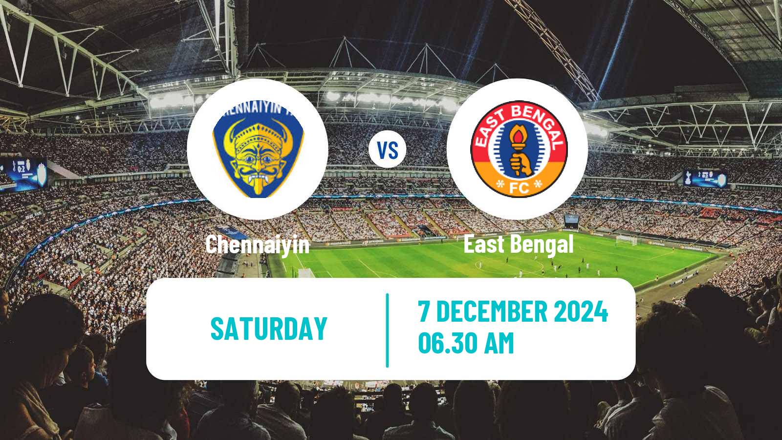 Soccer Indian ISL Chennaiyin - East Bengal