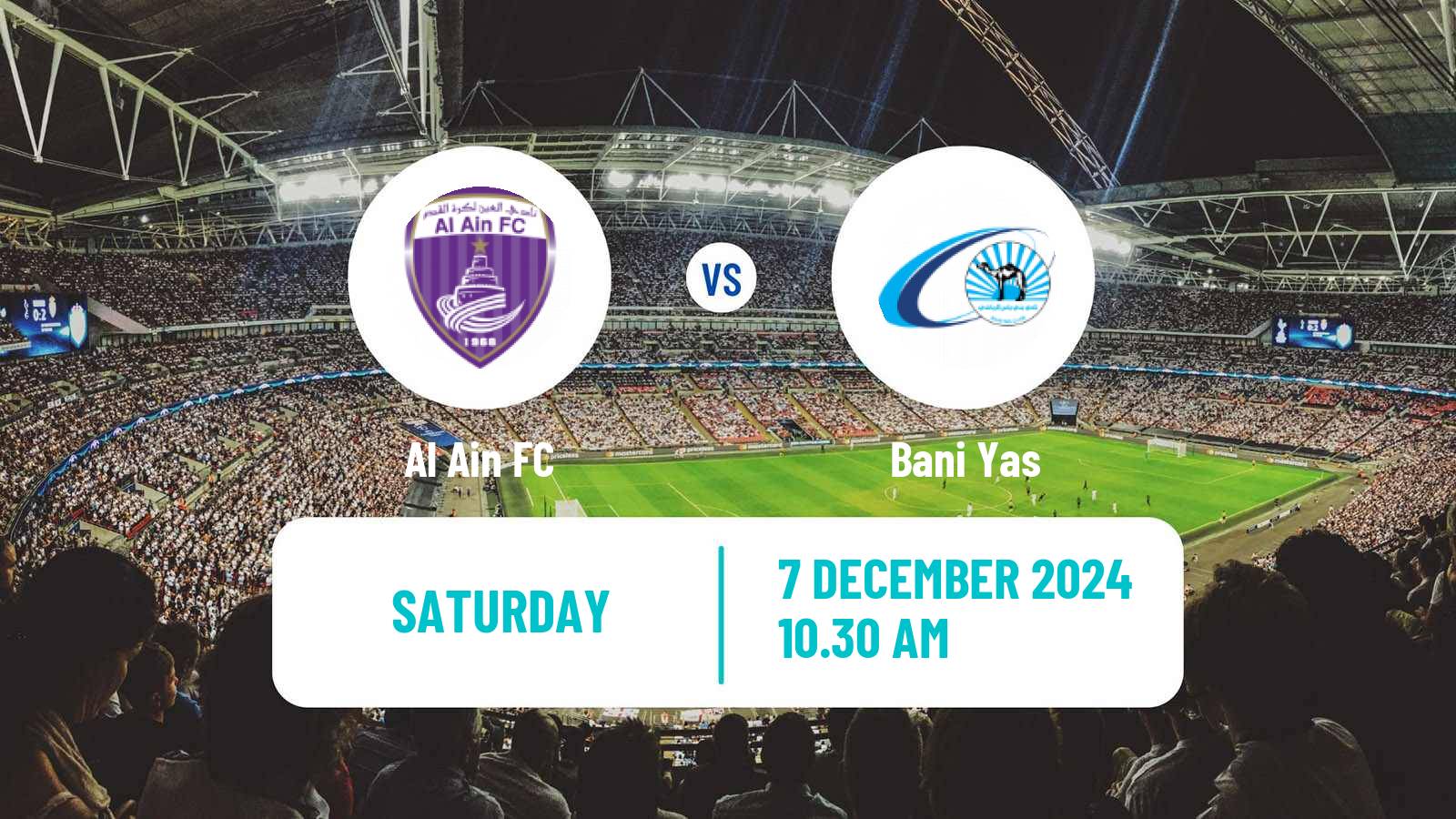 Soccer UAE Football League Al Ain - Bani Yas