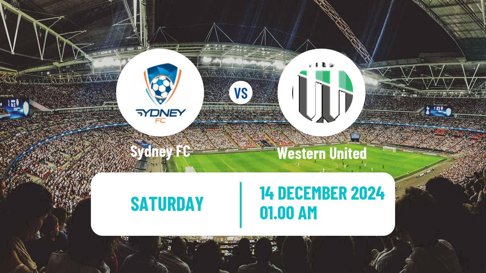 Soccer Australian A-League Sydney - Western United