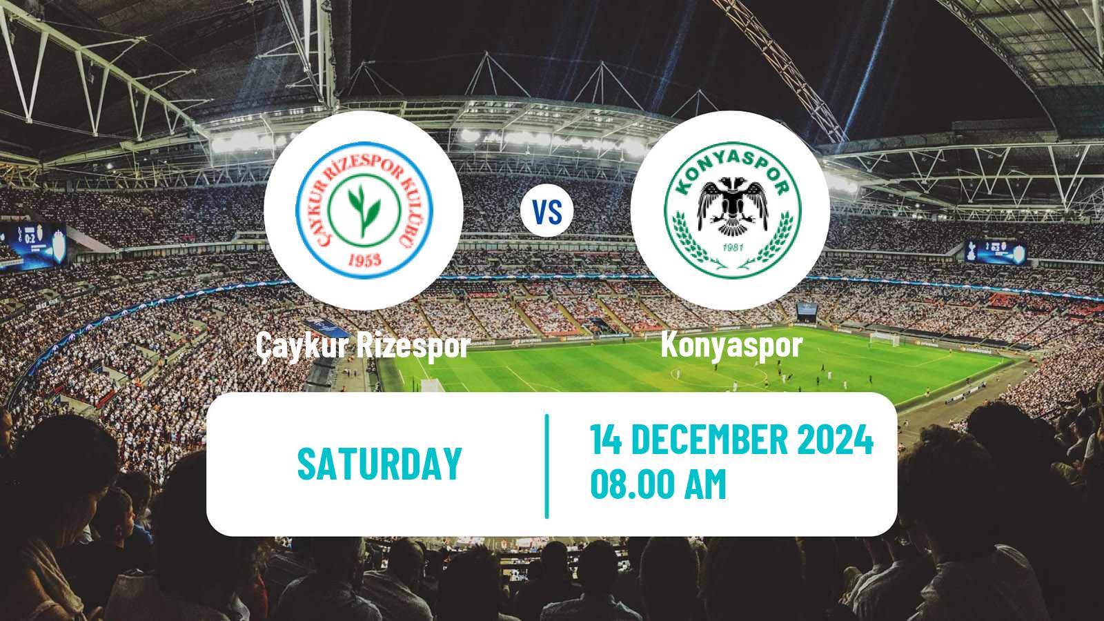 Soccer Turkish Super League Çaykur Rizespor - Konyaspor