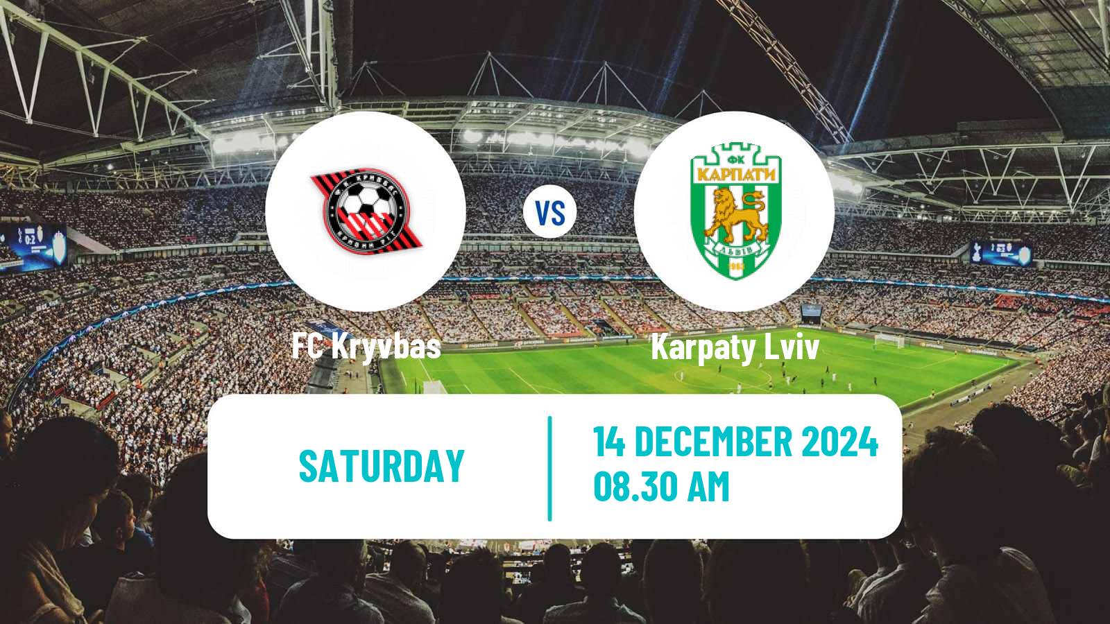 Soccer Ukrainian Premier League Kryvbas - Karpaty Lviv