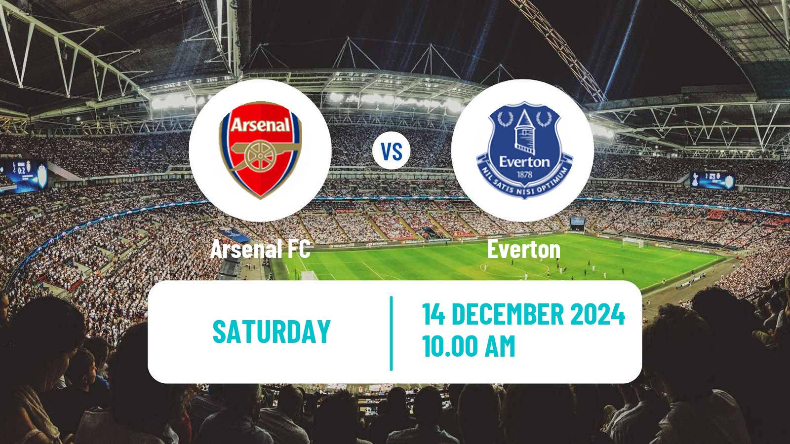 Soccer English Premier League Arsenal - Everton