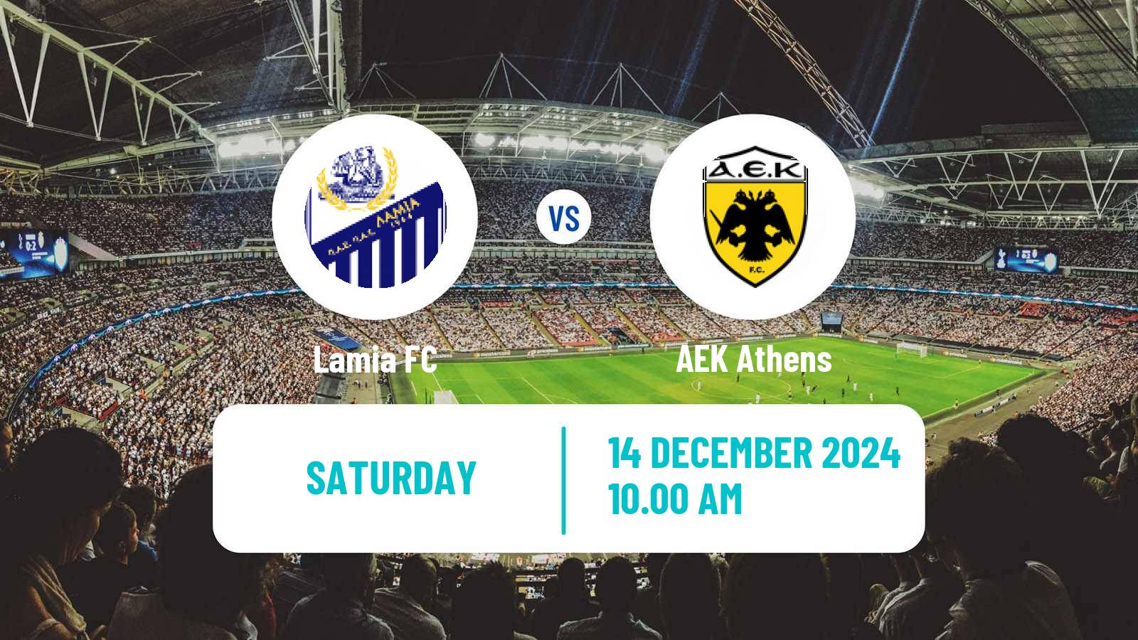 Soccer Greek Super League Lamia - AEK Athens