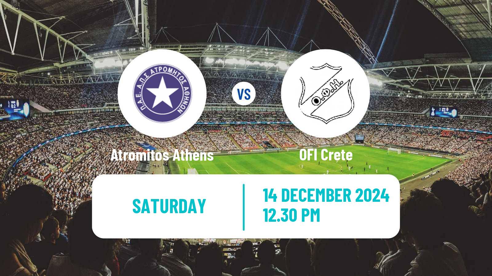 Soccer Greek Super League Atromitos Athens - OFI