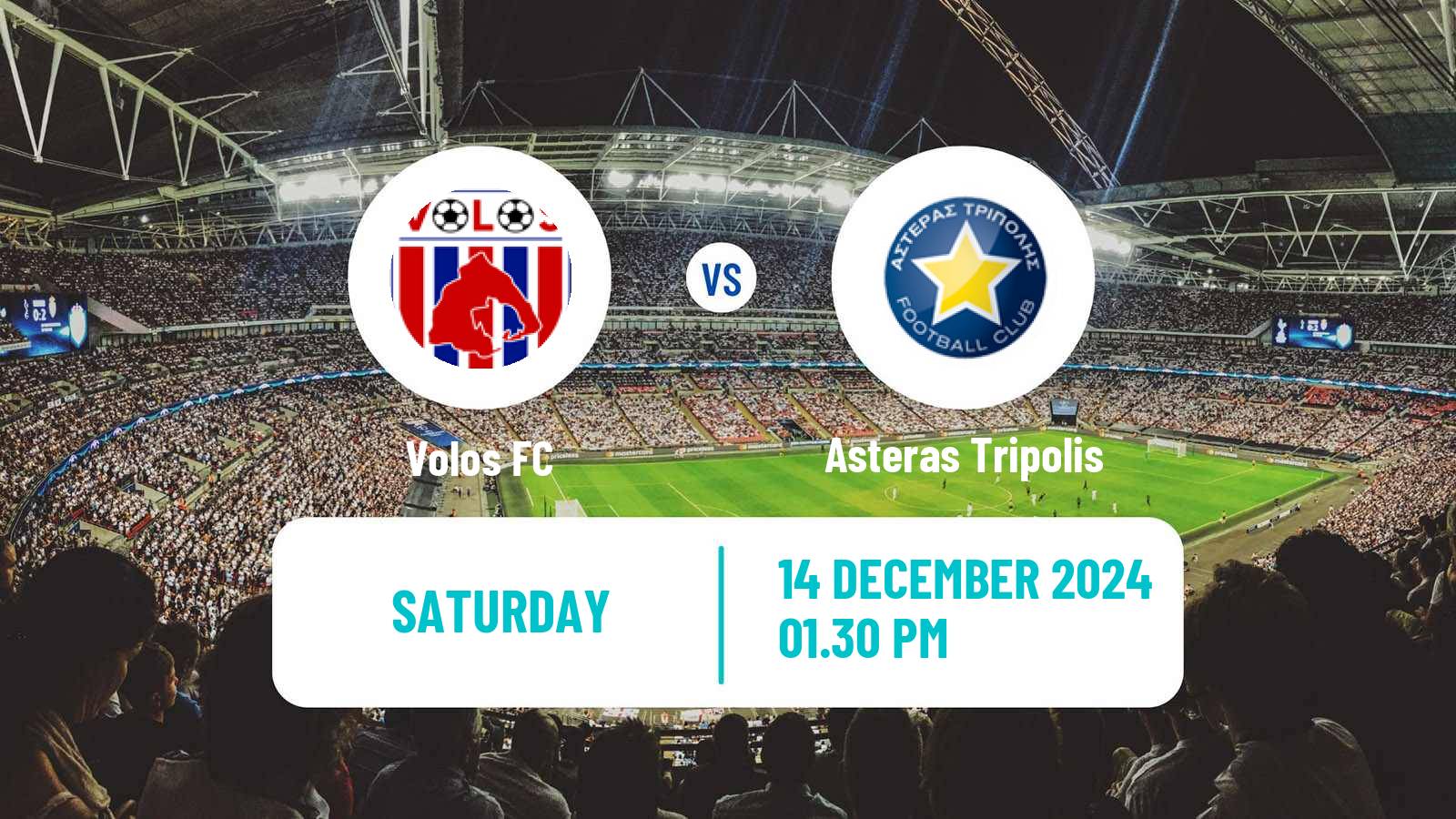 Soccer Greek Super League Volos - Asteras Tripolis