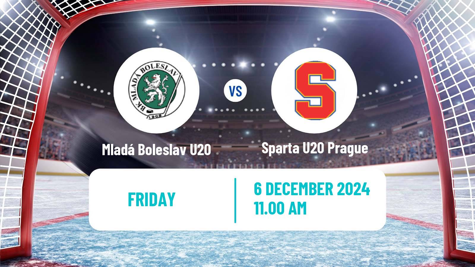 Hockey Czech ELJ Mladá Boleslav U20 - Sparta U20 Prague