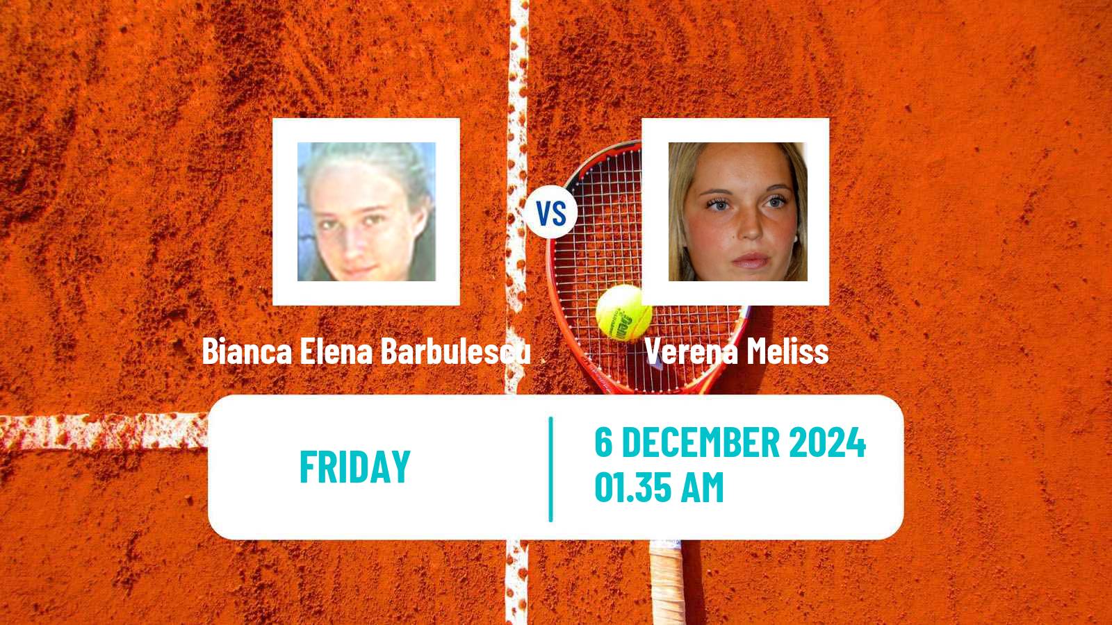 Tennis ITF W15 Antalya 19 Women Bianca Elena Barbulescu - Verena Meliss