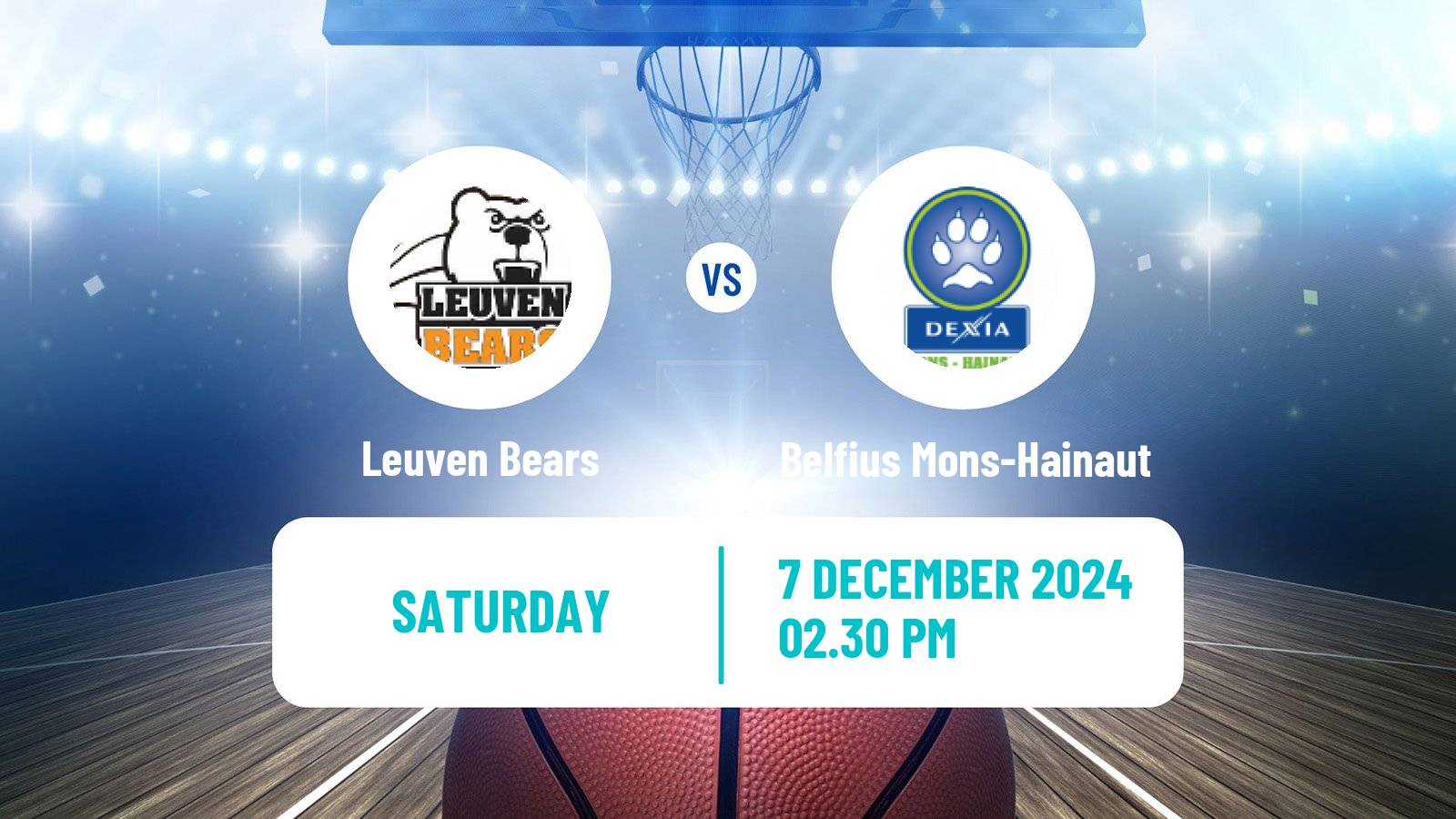 Basketball BNXT League Leuven Bears - Belfius Mons-Hainaut