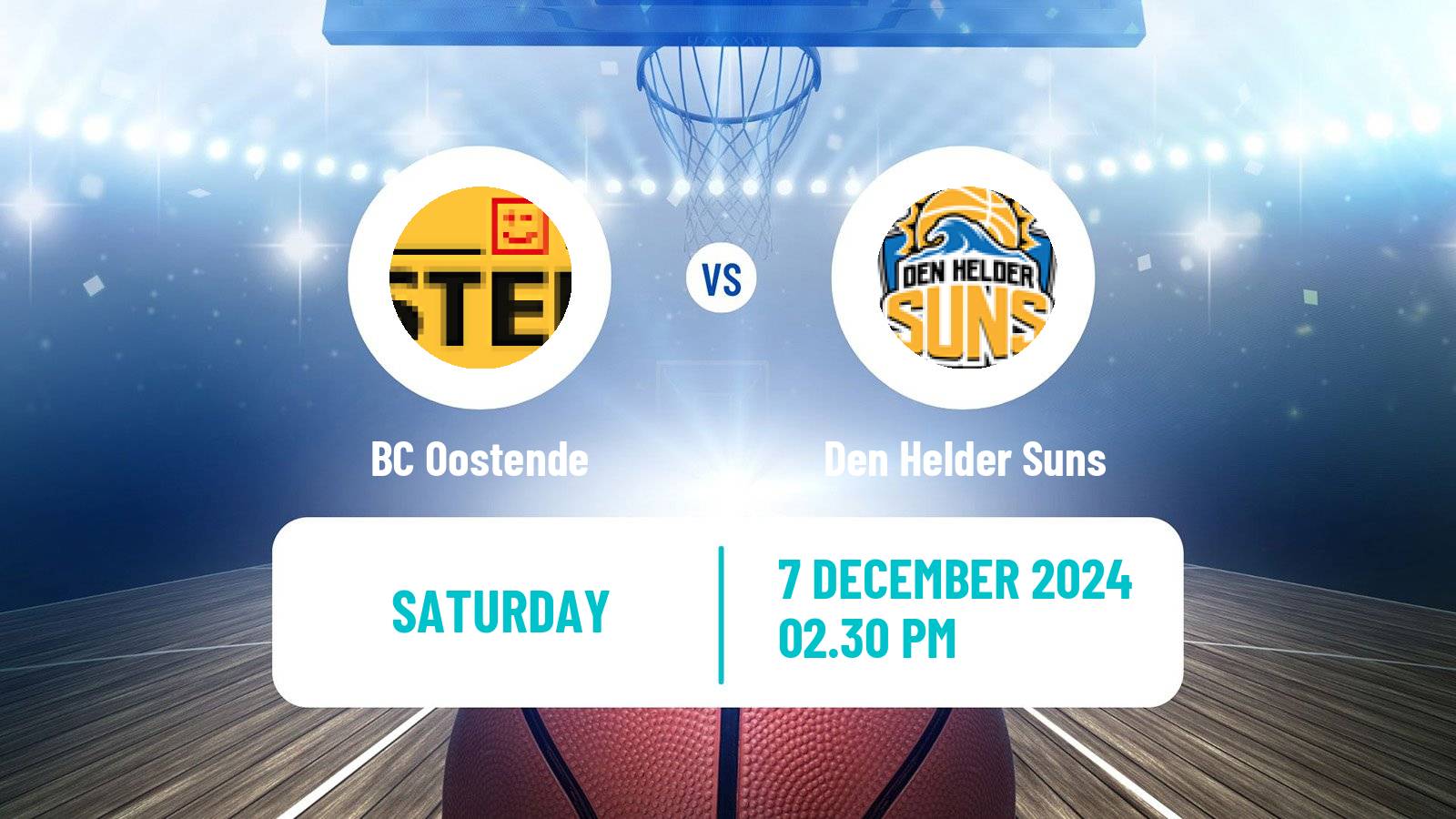 Basketball BNXT League Oostende - Den Helder Suns