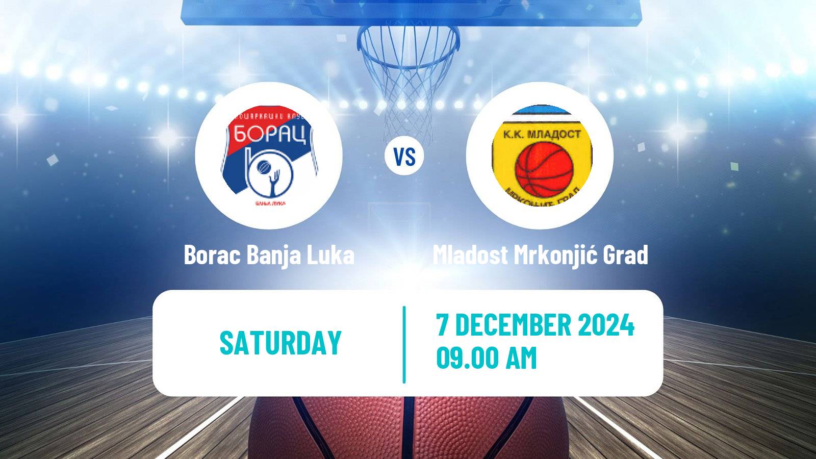 Basketball Bosnian Prvenstvo Basketball Borac Banja Luka - Mladost Mrkonjić Grad